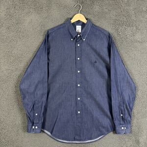 Brooks Brothers Navy Blue Button-Down Casual Shirt